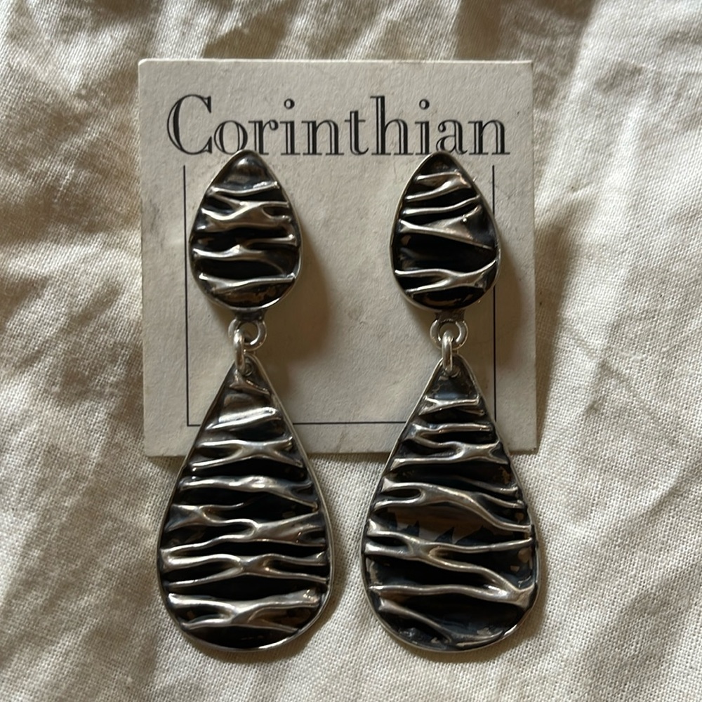 Corinthian Silver Earrings